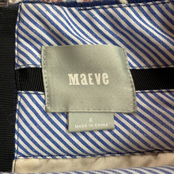 Maeve pleated blue wool skirt size 6 - Picture 3 of 4